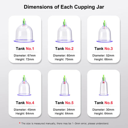 Electric Vacuum Cupping Body Massager Suction Scraping Cup Fat Burner Therapy anti Cellulite Slimming Massager Body Massage Cans